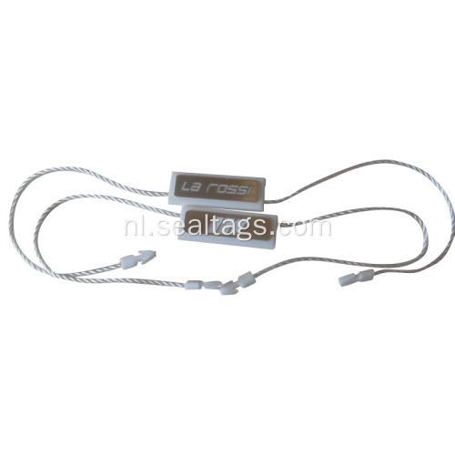 gepersonaliseerde Plastic Garment hang tag string seal